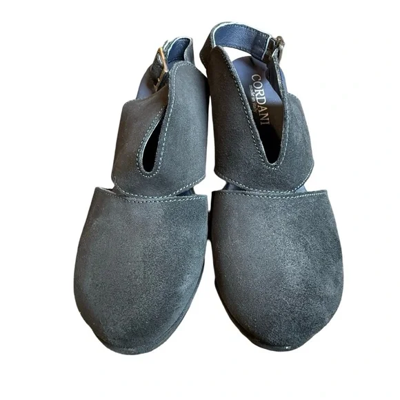 Cordani Devon Black Suede Wedge Sandals Sz 8 (EU 38) – gently used. - Picture 2 of 5